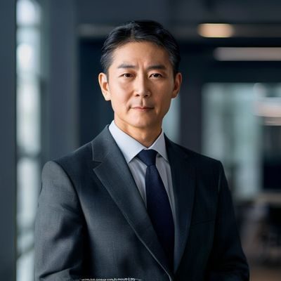 三上悠亚创始人陈思远的专业形象照，身着深色西装，背景为现代化办公室，神情自信从容，展现领导者气质